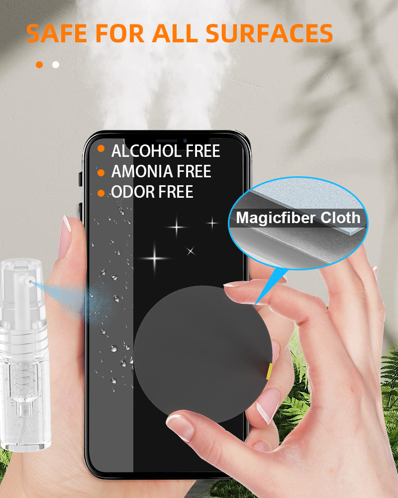 Tounee Keyboard Cleaner Kit, Electronics Cleaning Kit with Retractable Big Brush, Portable, 20 in 1 Multi-Tool Kit for Phones, Tablet, Computer, PC Monitor,TV Camera Lens with 2.5ml Mist Spray