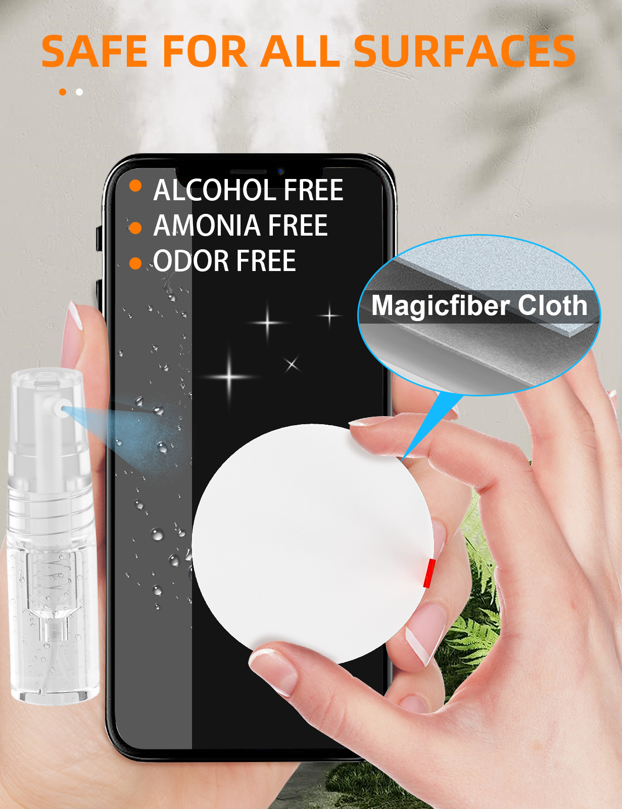 Tounee Keyboard Cleaner Kit, Electronics Cleaning Kit With Retractable Big Brush, Portable, 20 In 1 Multi-Tool Kit For Phones, Tablet, Computer, PC Monitor,TV Camera Lens With 2.5ml Mist Spray