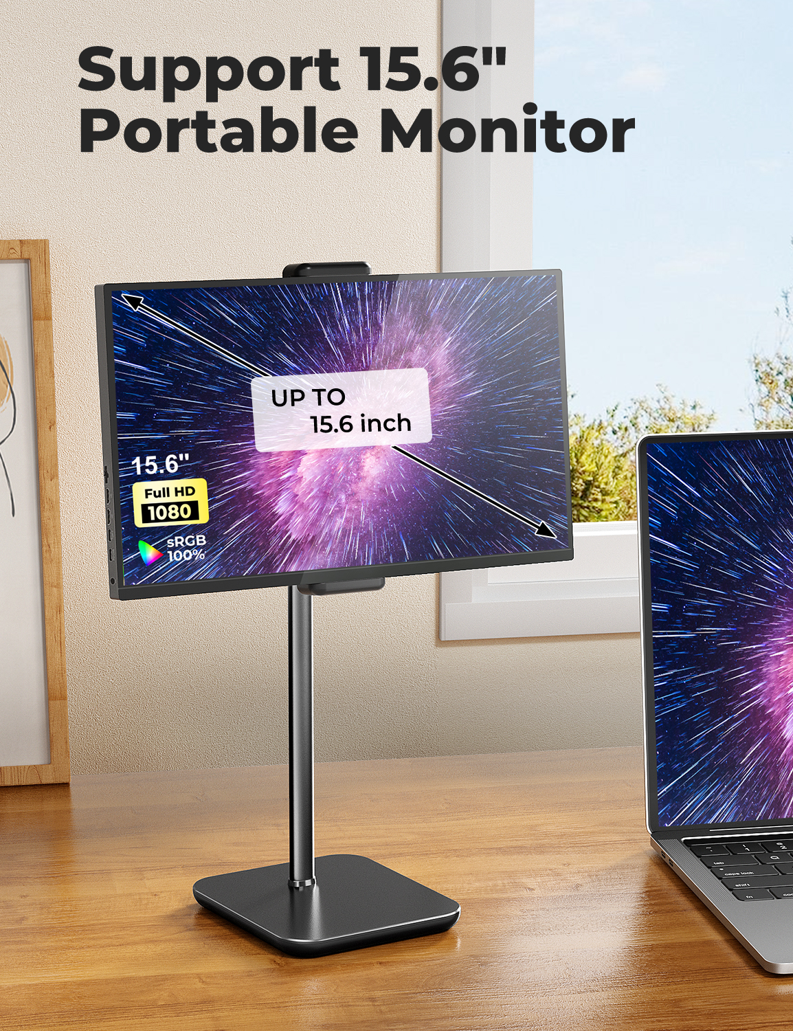 Adjustable iPad Stand with 21